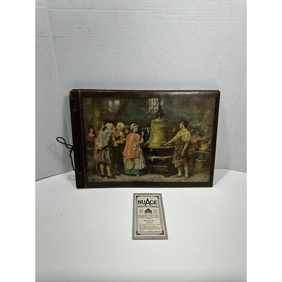 Vintage The Liberty Bells Photo Album w Note + NUACE Photograph Mounting Corners